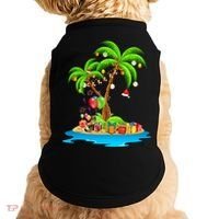 Christmas Palm Tree Tropical Xmas Coconut Matching Family Gift Doggie Tank thumb 0