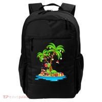 Christmas Palm Tree Tropical Xmas Coconut Matching Family Gift Backpack thumb 0