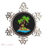 Christmas Palm Tree Tropical Xmas Coconut Matching Family Gift Ornament thumb 0