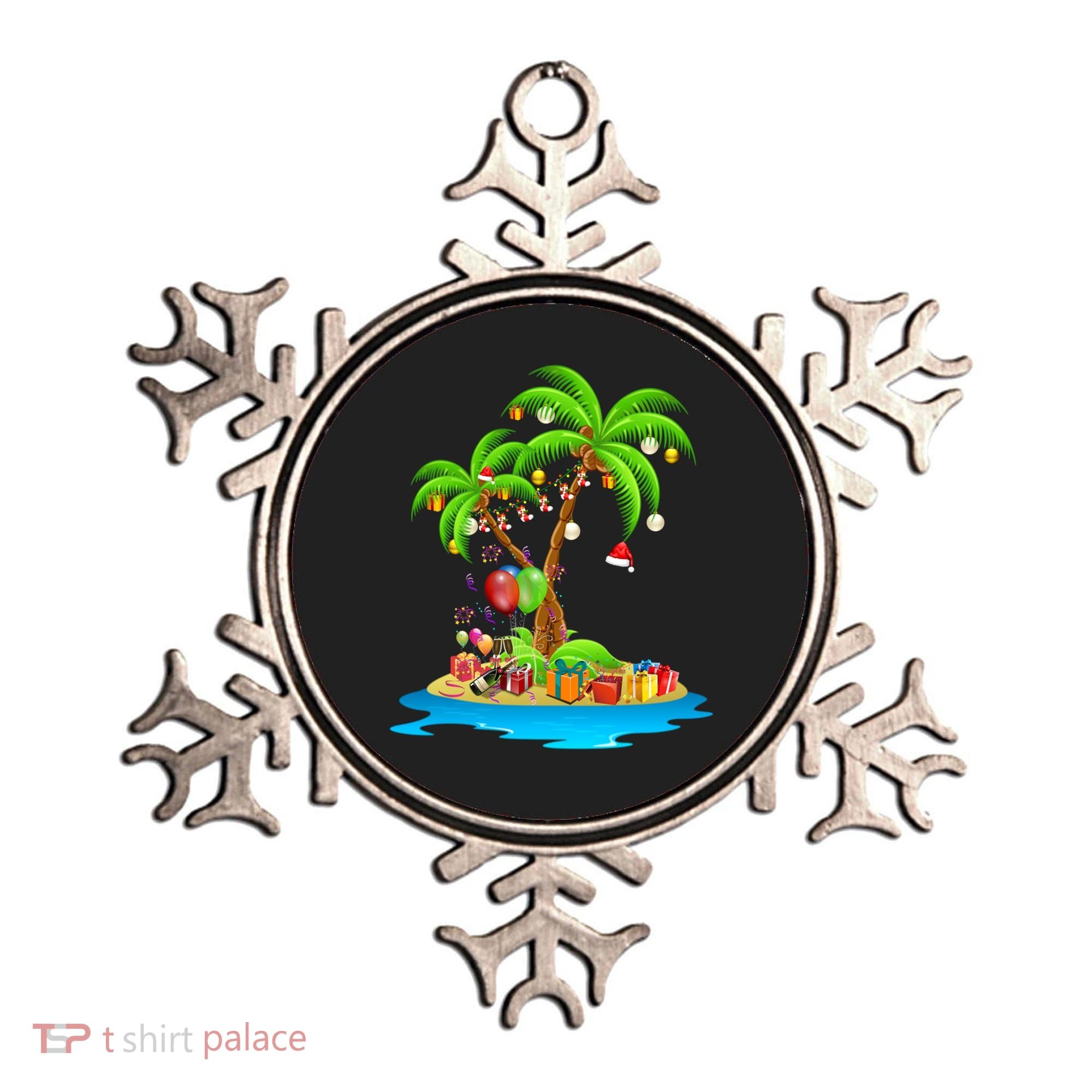 Christmas Palm Tree Tropical Xmas Coconut Matching Family Gift Ornament