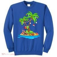 Christmas Palm Tree Tropical Xmas Coconut Matching Family Gift Sweatshirt thumb 0