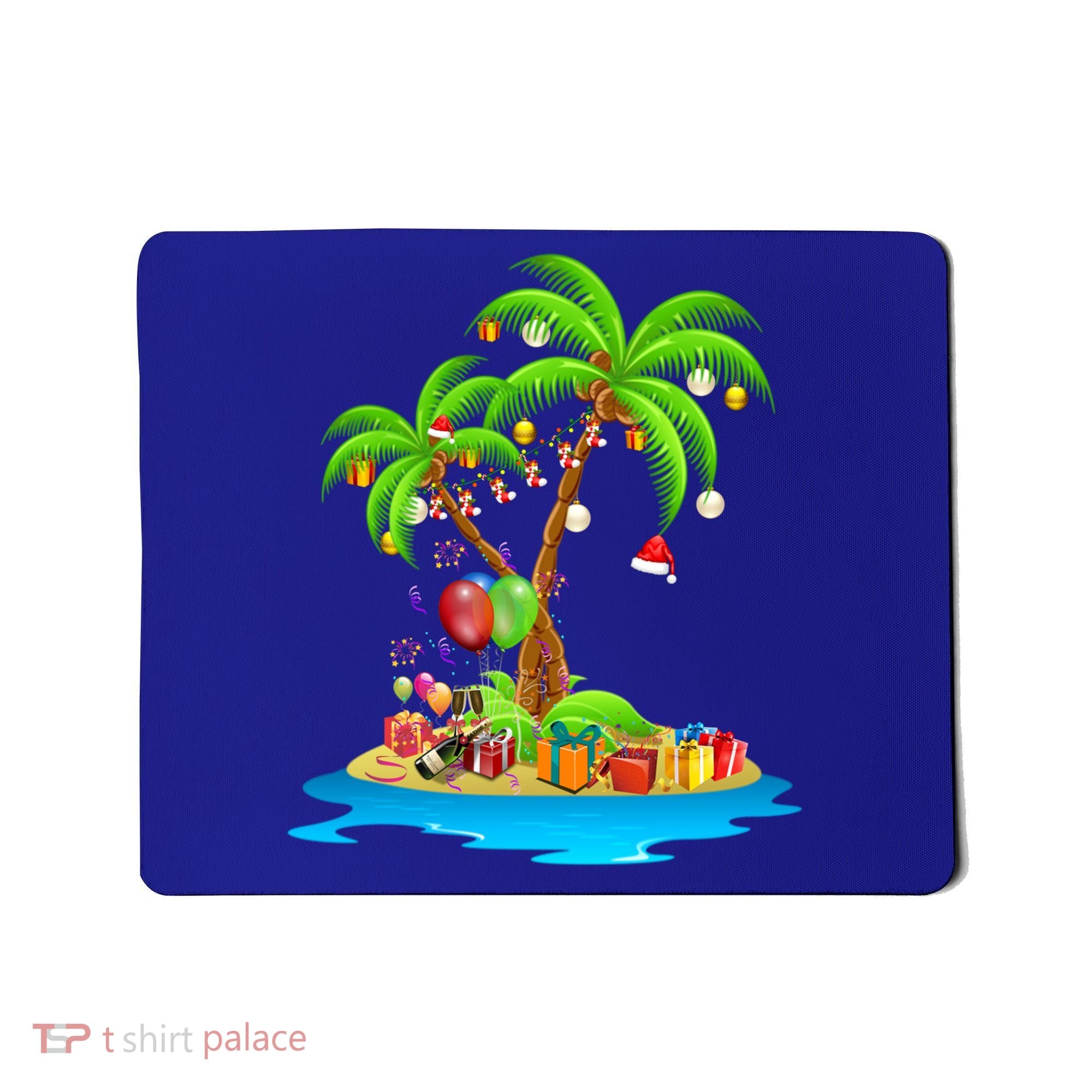 Christmas Palm Tree Tropical Xmas Coconut Matching Family Gift Mousepad