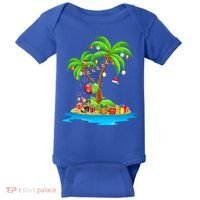 Christmas Palm Tree Tropical Xmas Coconut Matching Family Gift Baby Bodysuit thumb 0