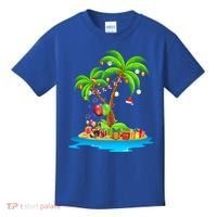 Christmas Palm Tree Tropical Xmas Coconut Matching Family Gift Kids T-Shirt thumb 0