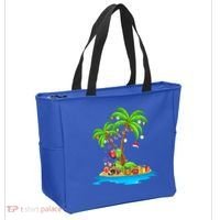 Christmas Palm Tree Tropical Xmas Coconut Matching Family Gift Tote Bag thumb 2