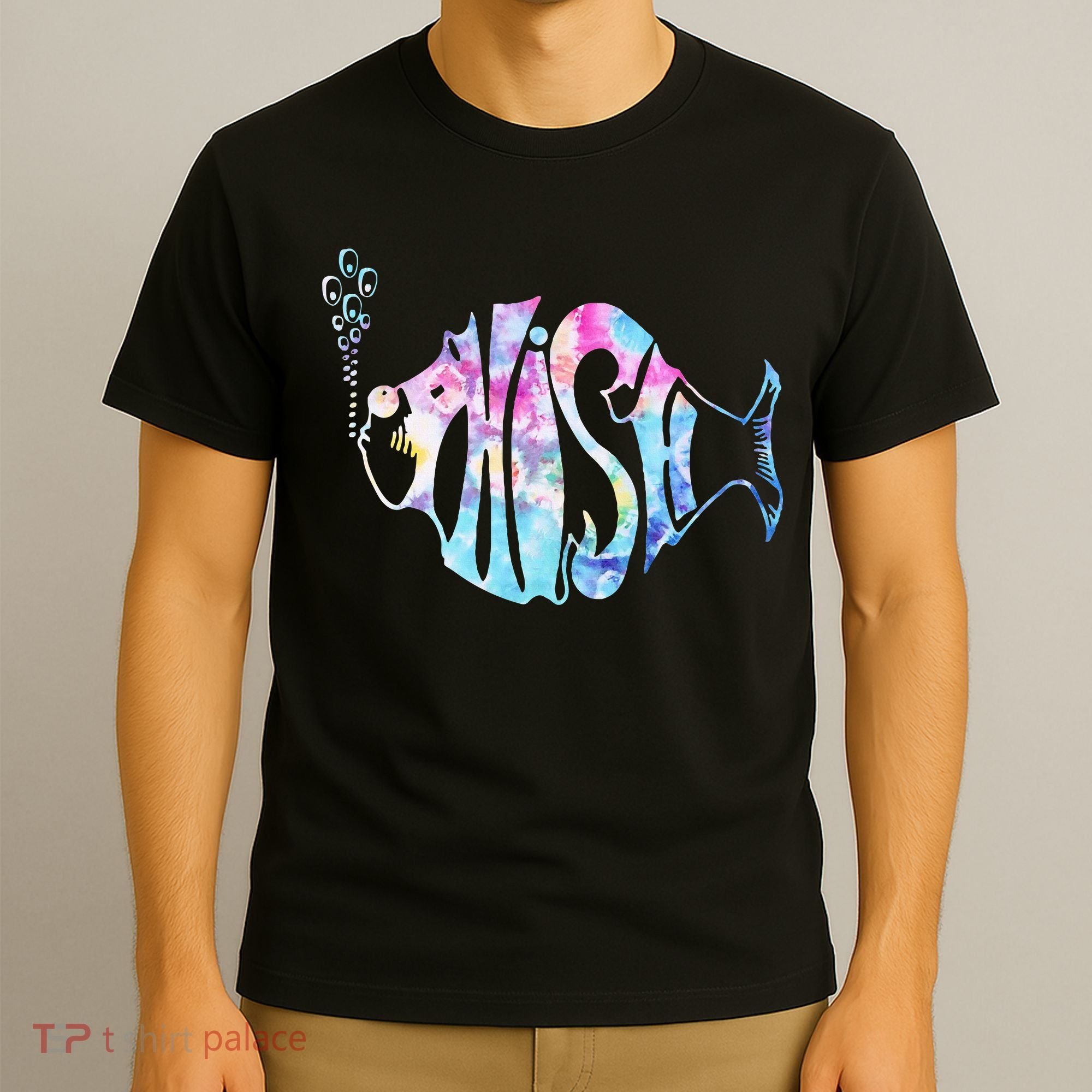 Colorful Phishjam Tiedye For Fisherman Fish T-Shirt