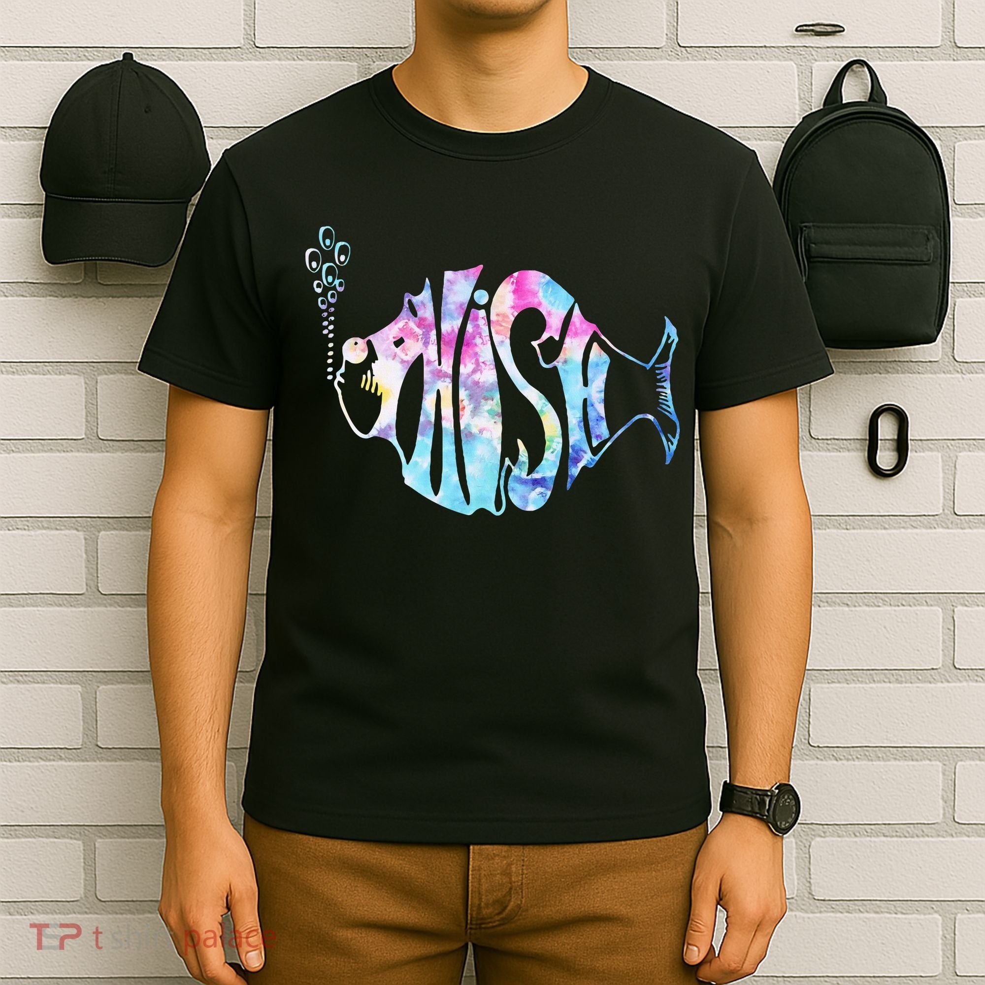 Colorful Phishjam Tiedye For Fisherman Fish T-Shirt