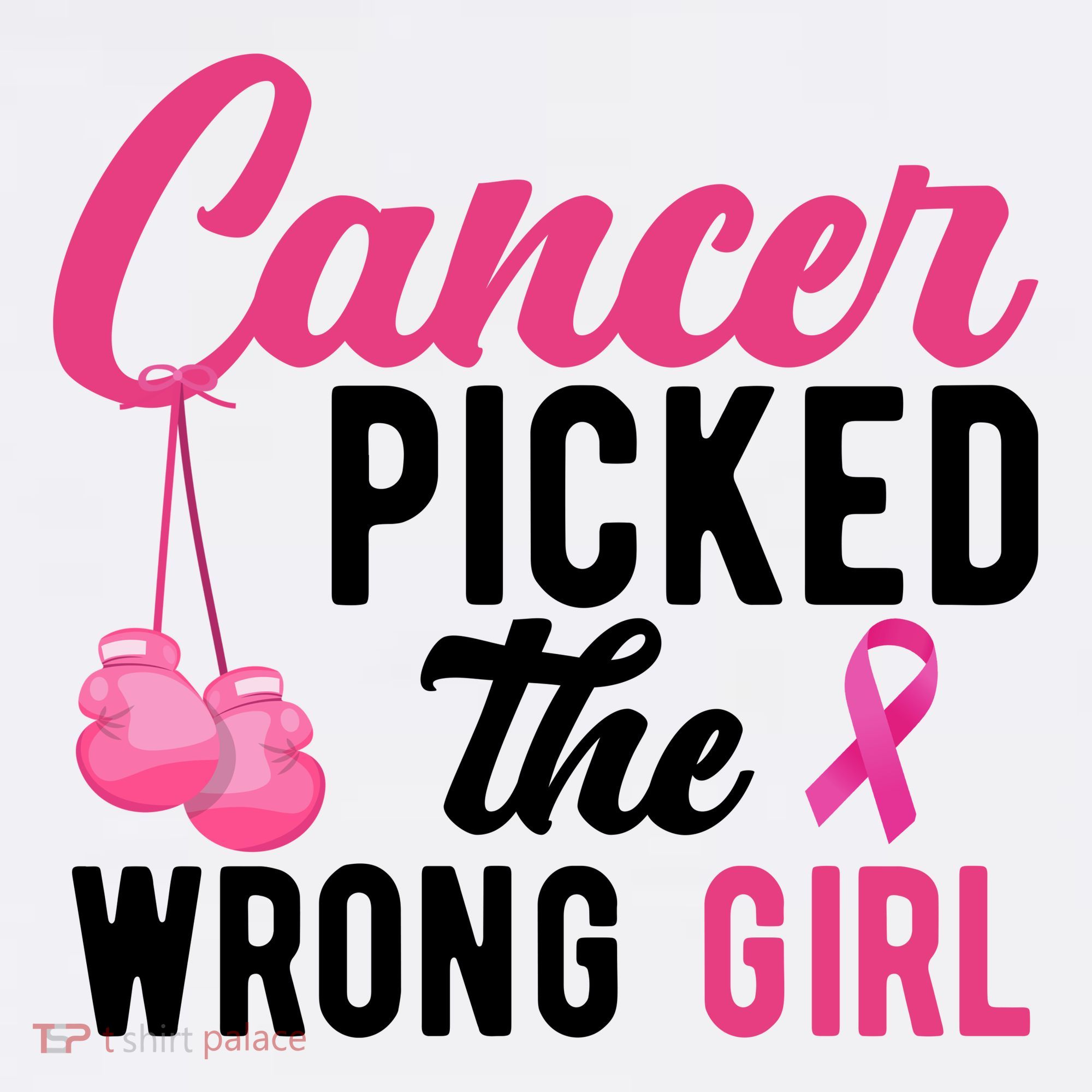 Cancer Picked The Wrong Girl Pink Ribbon Women's Hoodie