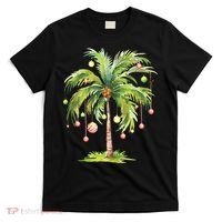 Christmas Palm Tree Tropical Christmas On The Beach T-Shirt thumb 0