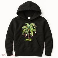 Christmas Palm Tree Tropical Christmas On The Beach Kids Hoodie thumb 0