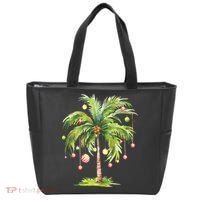 Christmas Palm Tree Tropical Christmas On The Beach Tote Bag thumb 0