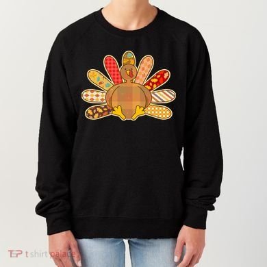 Cute Pattern Thanksgiving Turkey Women's Sweatshirt