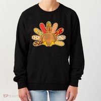 Cute Pattern Thanksgiving Turkey Women's Sweatshirt thumb 0