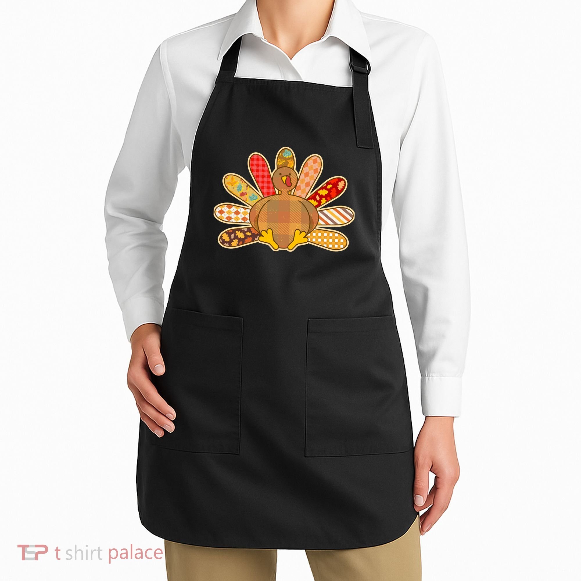 Cute Pattern Thanksgiving Turkey Apron