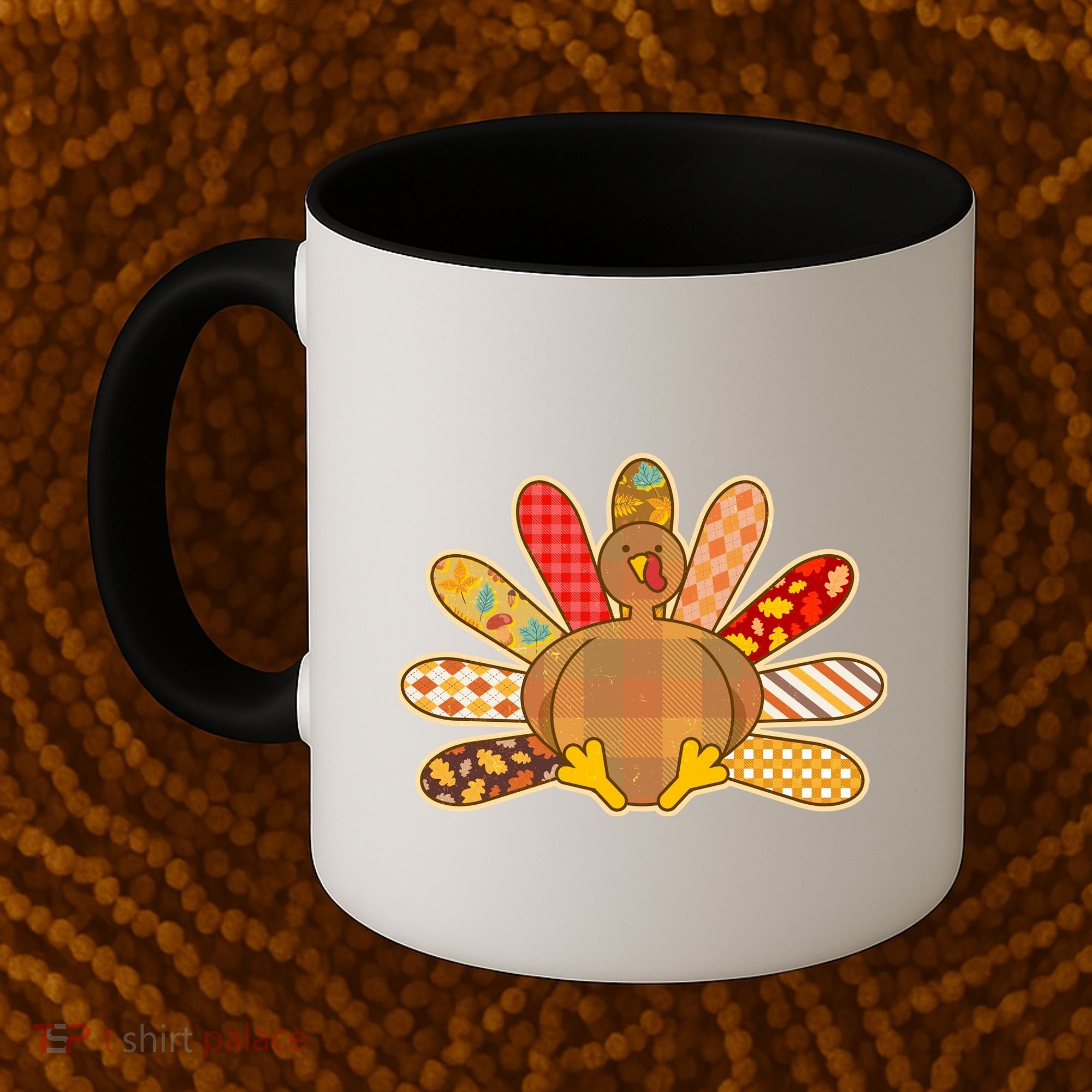 Cute Pattern Thanksgiving Turkey Coffee Mug