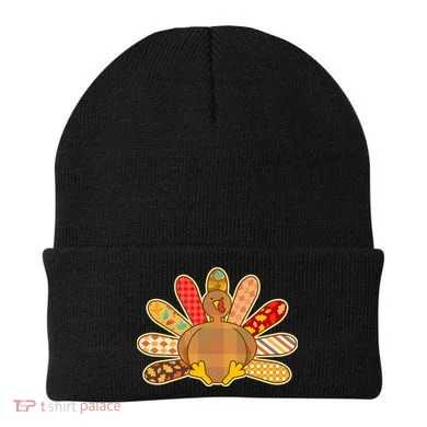 Cute Pattern Thanksgiving Turkey Beanie