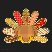 Cute Pattern Thanksgiving Turkey Beanie thumb 2