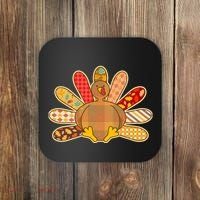 Cute Pattern Thanksgiving Turkey Coaster thumb 0