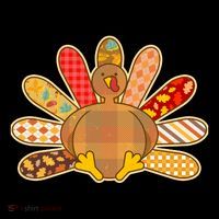 Cute Pattern Thanksgiving Turkey Women's Tank Top thumb 5