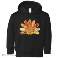 Cute Pattern Thanksgiving Turkey Toddler Hoodie thumb 0