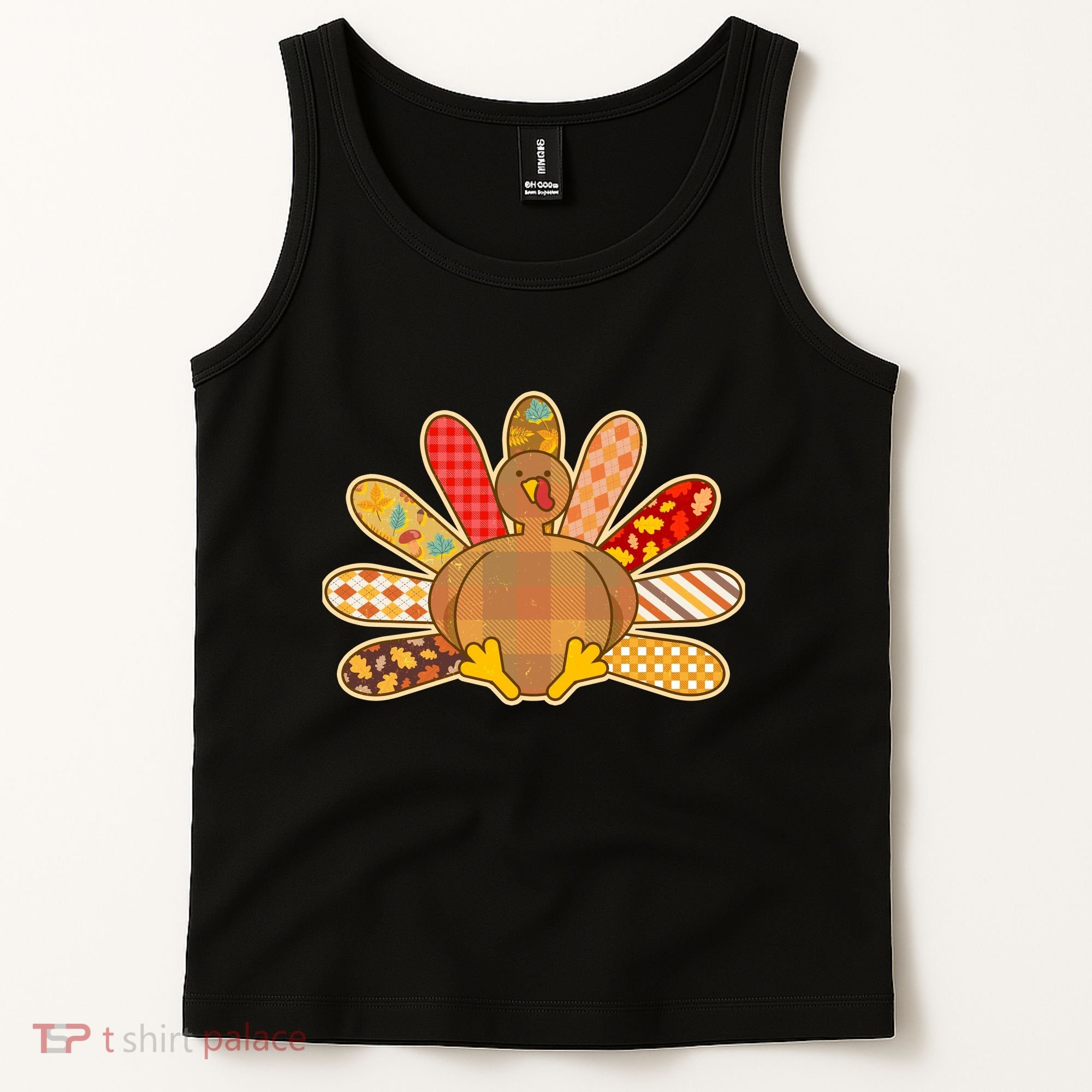 Cute Pattern Thanksgiving Turkey Tank Top