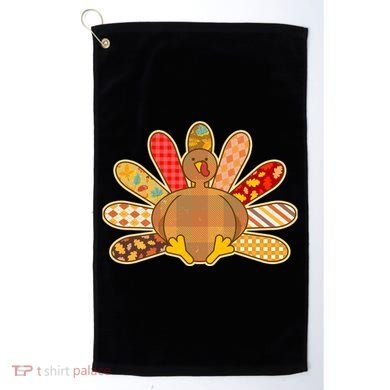 Cute Pattern Thanksgiving Turkey Golf Towel
