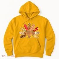 Cute Pattern Thanksgiving Turkey Hoodie thumb 0