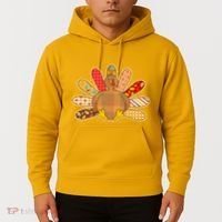 Cute Pattern Thanksgiving Turkey Hoodie thumb 2