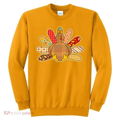 Cute Pattern Thanksgiving Turkey Sweatshirt
