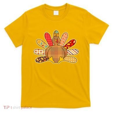 Cute Pattern Thanksgiving Turkey T-Shirt