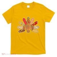 Cute Pattern Thanksgiving Turkey T-Shirt thumb 0