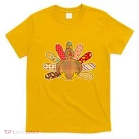 Cute Pattern Thanksgiving Turkey T-Shirt thumb 0