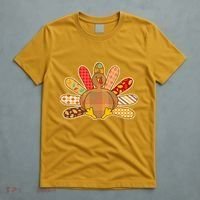 Cute Pattern Thanksgiving Turkey T-Shirt thumb 5