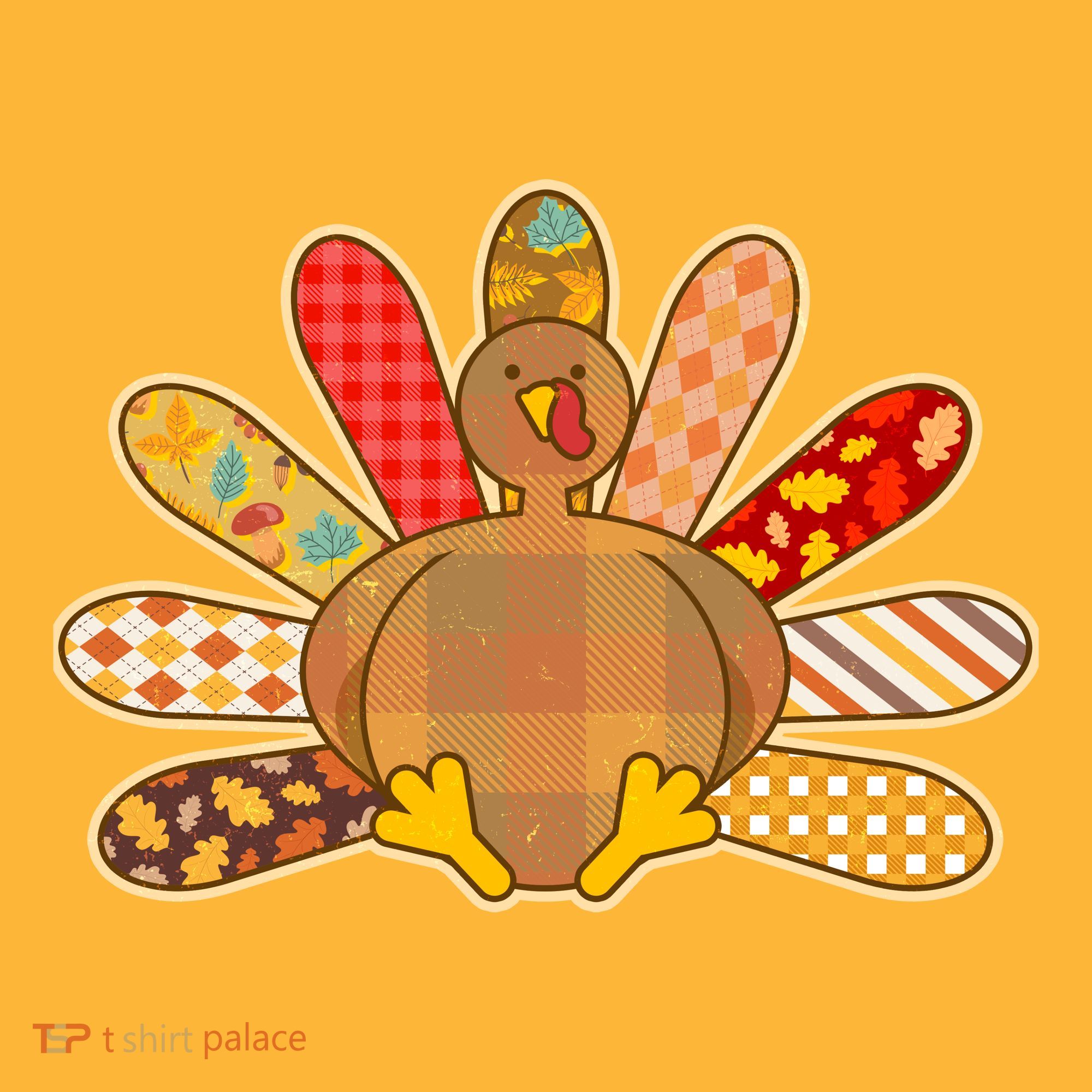 Cute Pattern Thanksgiving Turkey Mousepad