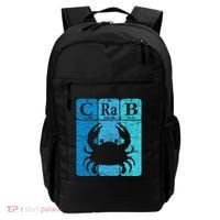 Crab Periodic Table Elements Seafood Crabbing Retro Crabber Backpack thumb 0