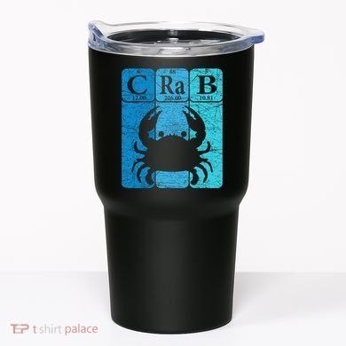 Crab Periodic Table Elements Seafood Crabbing Retro Crabber Tumbler