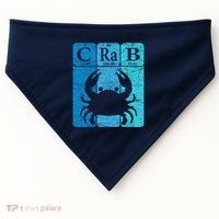 Crab Periodic Table Elements Seafood Crabbing Retro Crabber USA-Made Doggie Bandana thumb 0