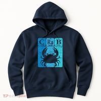 Crab Periodic Table Elements Seafood Crabbing Retro Crabber Hoodie thumb 0