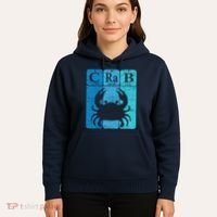 Crab Periodic Table Elements Seafood Crabbing Retro Crabber Hoodie thumb 5