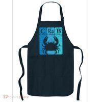 Crab Periodic Table Elements Seafood Crabbing Retro Crabber Apron thumb 0