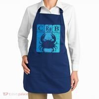 Crab Periodic Table Elements Seafood Crabbing Retro Crabber Apron thumb 2