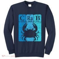 Crab Periodic Table Elements Seafood Crabbing Retro Crabber Sweatshirt thumb 0