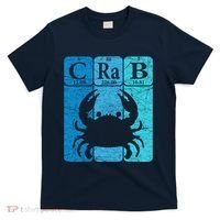 Crab Periodic Table Elements Seafood Crabbing Retro Crabber T-Shirt thumb 0