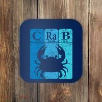 Crab Periodic Table Elements Seafood Crabbing Retro Crabber Coaster thumb 0