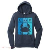 Crab Periodic Table Elements Seafood Crabbing Retro Crabber Women's Hoodie thumb 0