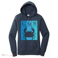 Crab Periodic Table Elements Seafood Crabbing Retro Crabber Women's Hoodie thumb 0