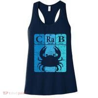Crab Periodic Table Elements Seafood Crabbing Retro Crabber Women's Tank Top thumb 0