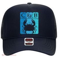 Crab Periodic Table Elements Seafood Crabbing Retro Crabber Hat thumb 0
