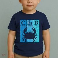 Crab Periodic Table Elements Seafood Crabbing Retro Crabber Toddler T-Shirt thumb 2