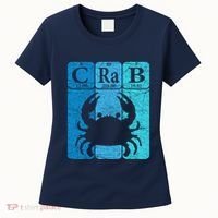 Crab Periodic Table Elements Seafood Crabbing Retro Crabber Women's T-Shirt thumb 0